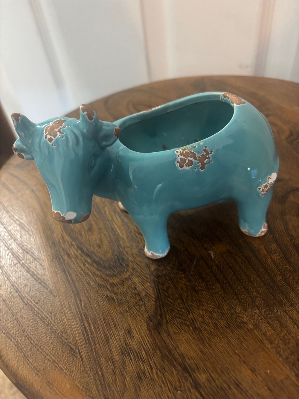 Decorative Ceramic AnimalPlanters – Red, white, and Blue Set - Picture 4 of 5